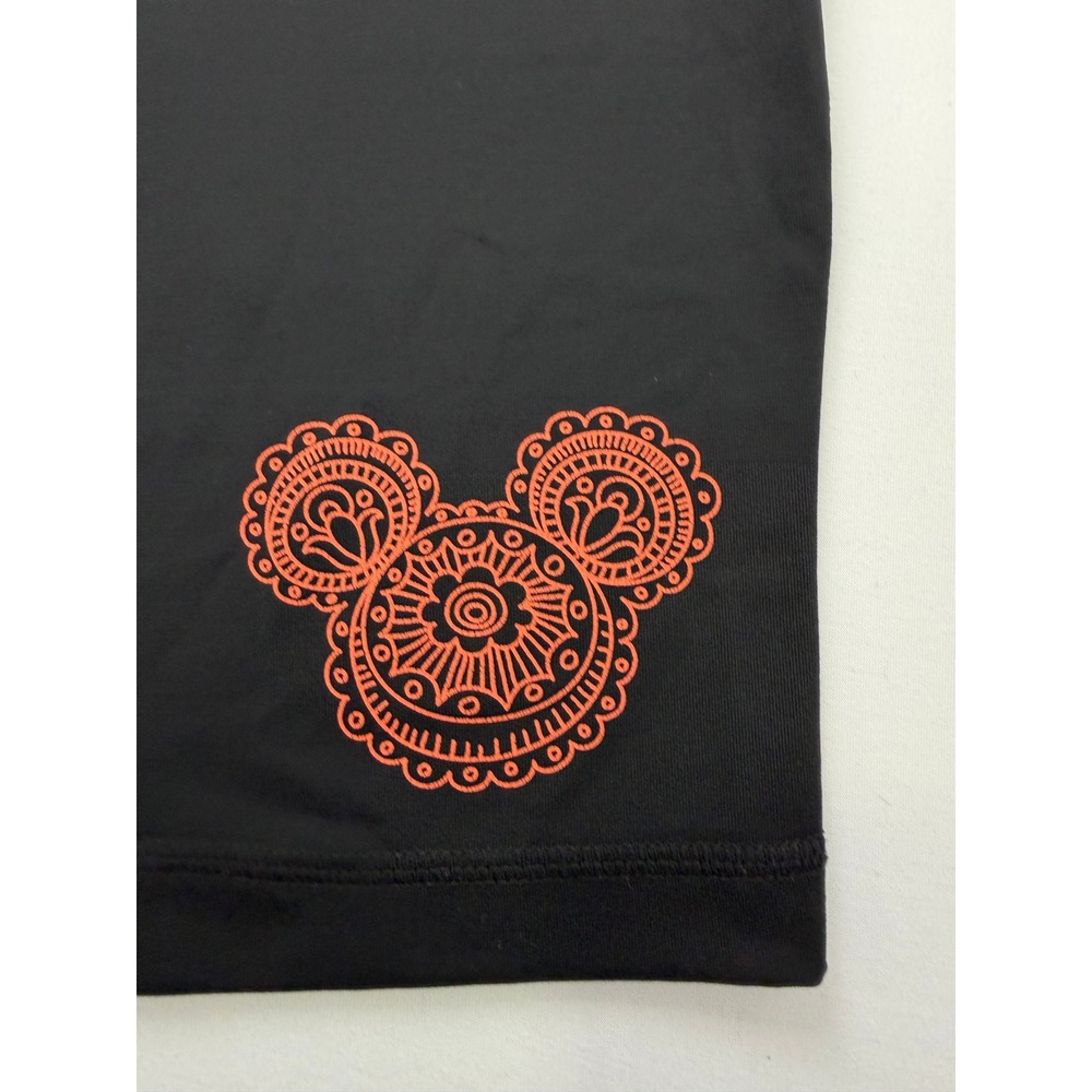 Vintage Disney Parks Mickey Mouse Paisley Waistband Cropped Leggings Medium - Picture 2 of 6